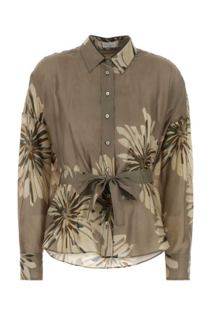 Printed silk shirt BRUNELLO CUCINELLI (MQ967RH216)