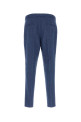 Blue linen blend pant BRUNELLO CUCINELLI (MZ408E1710)