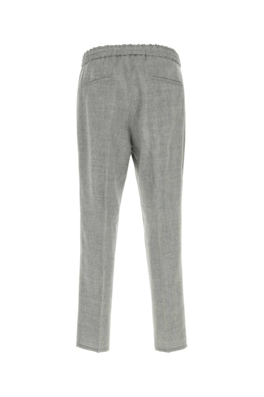 Grey linen blend pant BRUNELLO CUCINELLI (MZ408E1710)