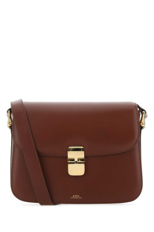Bordeaux leather Grace crossbody bag Multicolor A.P.C. (PXBMWF61412)