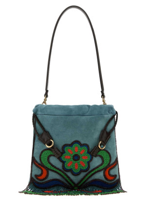 Light blue suede small Kalispera bucket bag ETRO (WP1B0025AR497B0076)