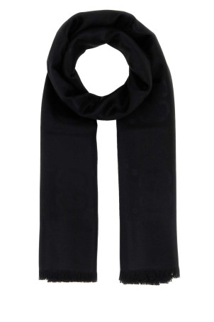 Black silk blend scarf Black GUCCI (6636713GC43)