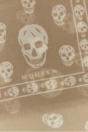 Printed chiffon foulard ALEXANDER MCQUEEN (8078893222Q)