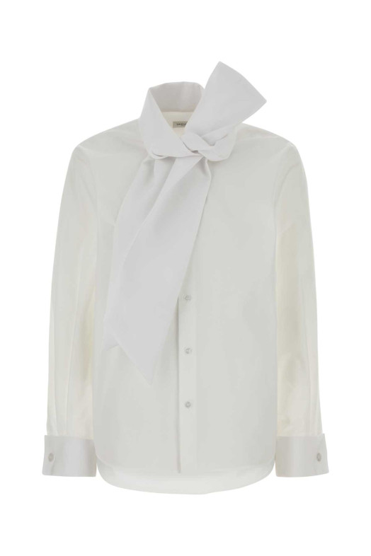 White poplin shirt SAINT LAURENT (865302Y1H48)