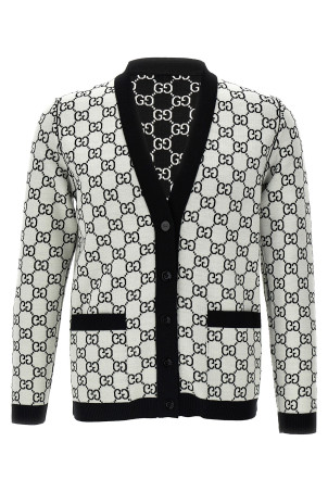 GG reversible cardigan Black-grey