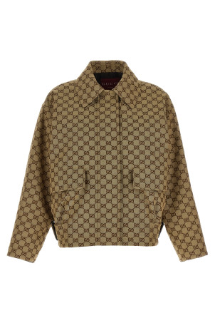 'GG' bomber jacket Beige