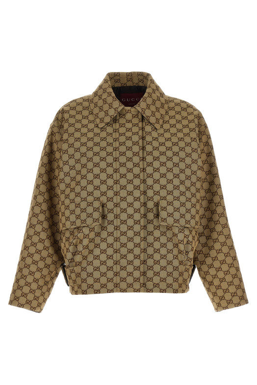 'GG' bomber jacket Beige