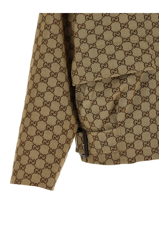 'GG' bomber jacket Beige