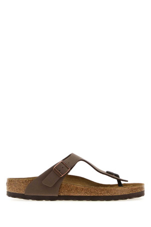 Mud leather Gizeh thong slippers Brown BIRKENSTOCK (043751)