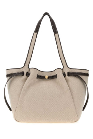 Beige canvas Romy shopping bag TORY BURCH (178714)