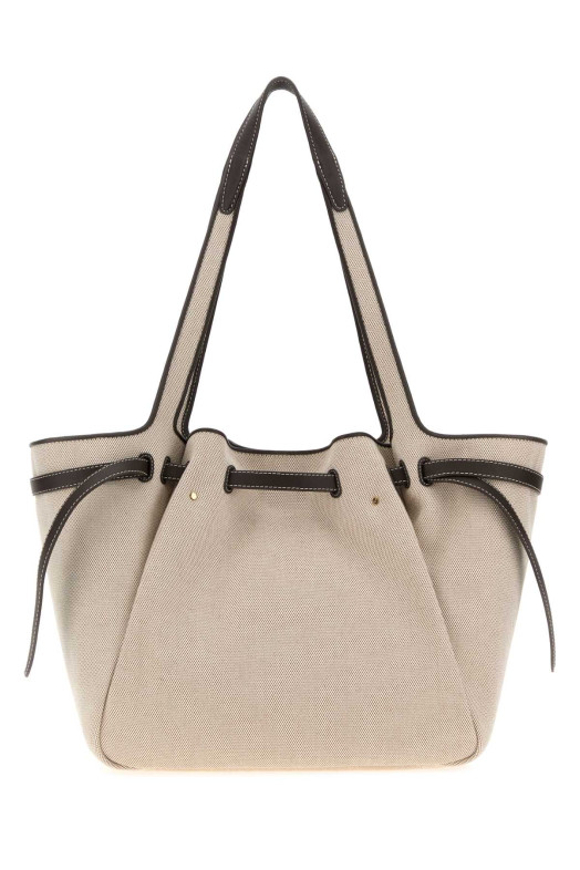 Beige canvas Romy shopping bag TORY BURCH (178714)