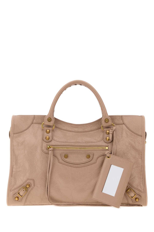 Antiqued pink leather medium Le City handbag BALENCIAGA (8657602ACLN)