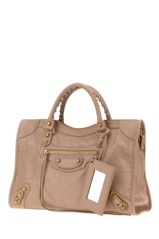 Antiqued pink leather medium Le City handbag BALENCIAGA (8657602ACLN)