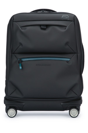 SLIM CABIN LUGGAGE 4 RUOTE IN TESSUTO RICICLATO Black PIQUADRO (BV6377C2OW)