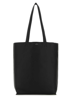 Black leather Maiko shopping bag Black A.P.C. (PXCBCM61500)