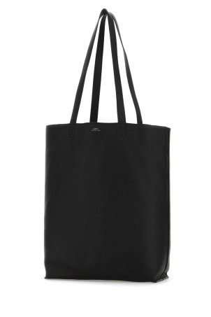 Black leather Maiko shopping bag Black A.P.C. (PXCBCM61500)