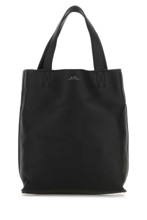 Black leather small Maiko shopping bag Black A.P.C. (PXCBCM61667)