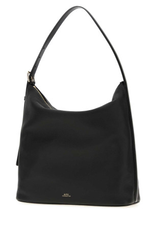 Black leather Vera shoulder bag Black A.P.C. (PXCBLF61902)