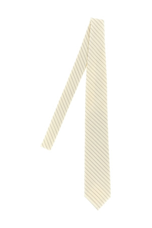 Striped tie White