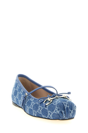 Балетки «Gucci», синие 814321FAFHR4746
