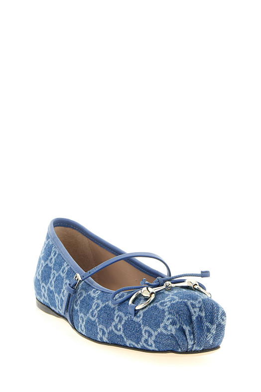 Балетки «Gucci», синие 814321FAFHR4746