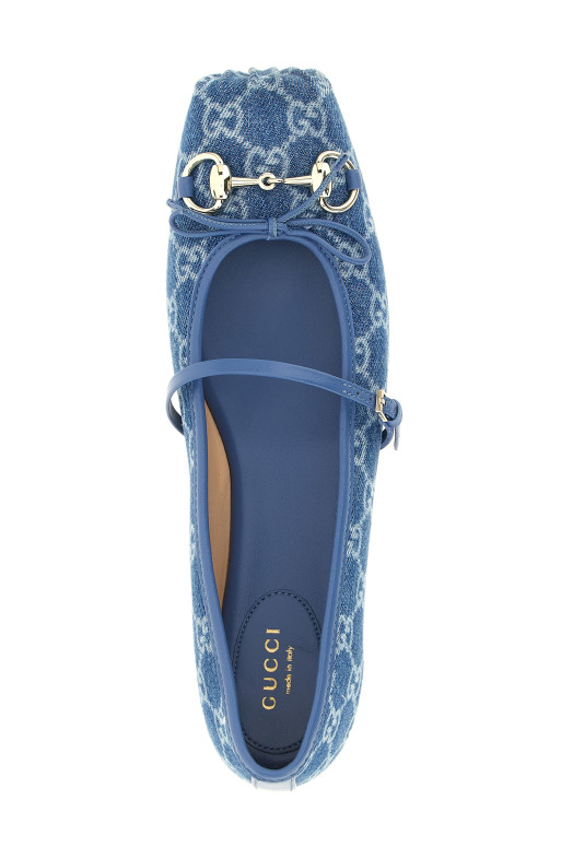 Балетки «Gucci», синие 814321FAFHR4746