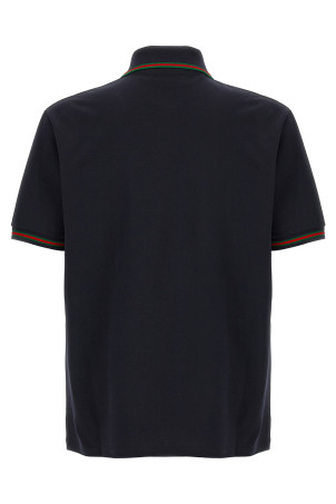 'Nastro Web' polo shirt Blue