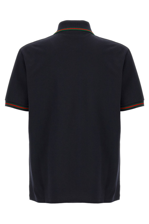 'Nastro Web' polo shirt Blue
