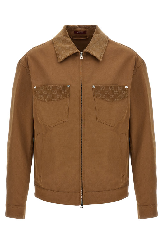 Рабочая куртка коричневого цвета GUCCI 854304ZAUJI2630