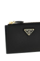 Картодержатель из кожи Саффиано, черный PRADA 1MC086QHHF0002