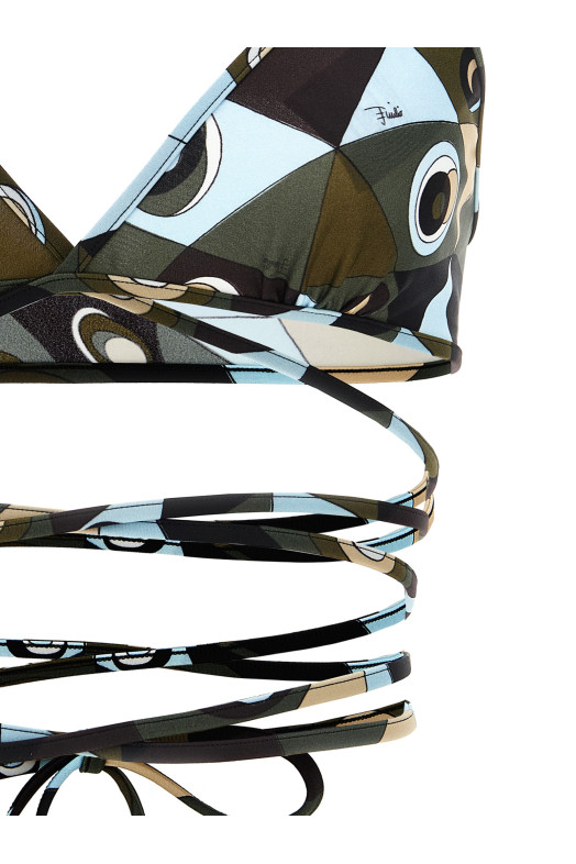 Топ бикини «Треугольник», разноцветный EMILIO PUCCI 6HMX086H865P18