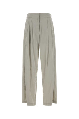 Light grey silk blend wide-leg Iven pant THE ROW (10831W4403)
