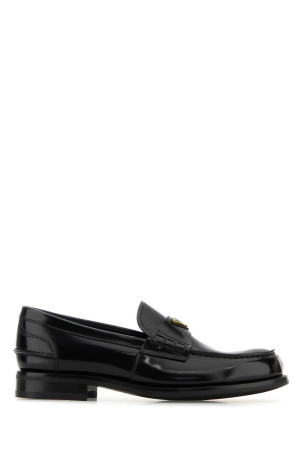 Black leather loafers Black PRADA (2DB223FX000055)