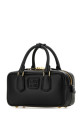 Black leather Arcadie handbag Black MIU MIU (5BB142VOONACR3)