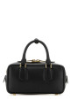 Black leather Arcadie handbag Black MIU MIU (5BB142VOONACR3)