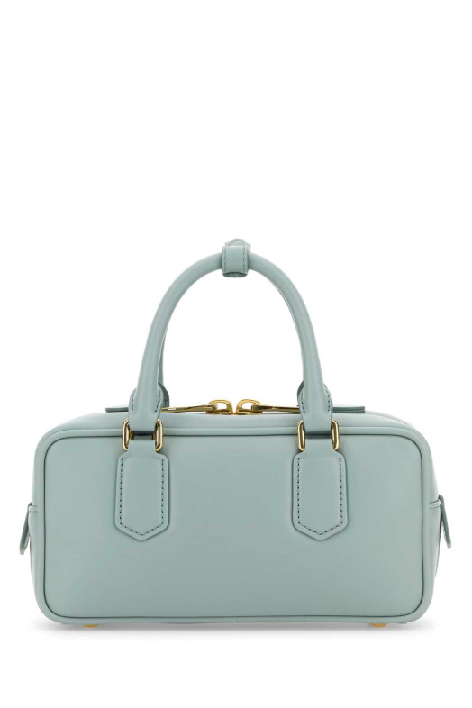 Powder blue leather Arcadie handbag MIU MIU (5BB142VOONACR3)