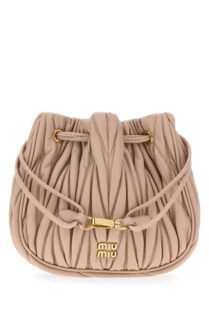 Косметичка из кожи наппа нежно-розового цвета MIU MIU (5ND022AFPP)