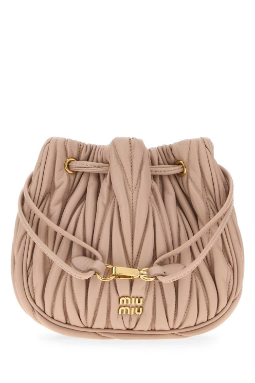 Косметичка из кожи наппа нежно-розового цвета MIU MIU (5ND022AFPP)