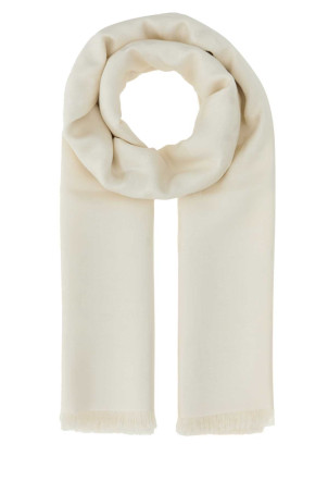 Ivory silk blend scarf GUCCI (6636713GC43)