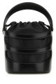 Black leather The Rise bucket bag Black ALEXANDER MCQUEEN (7871261VPGI)
