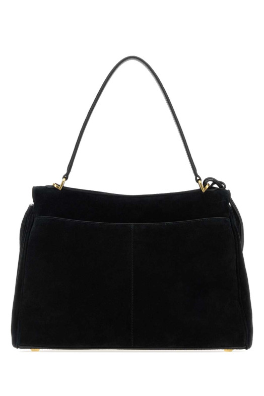 Black suede medium Rodeo handbag Black BALENCIAGA (7897722ACKO)