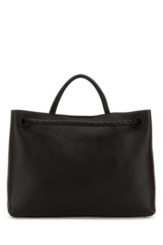 Dark brown leather small Andiamo handbag BOTTEGA VENETA (810214V4O92)