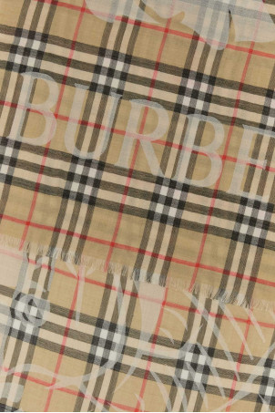 Embroidered wool blend scarf BURBERRY (8117905)