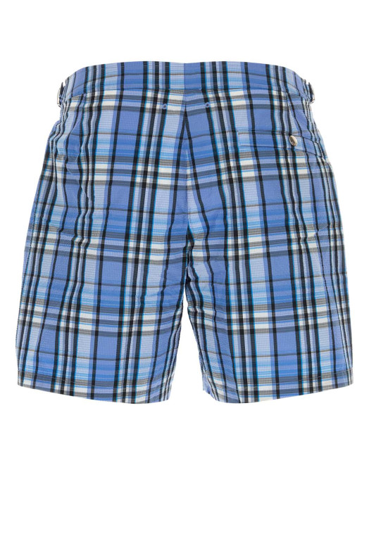 Embroidered polyester blend swimming shorts BURBERRY (8123341)