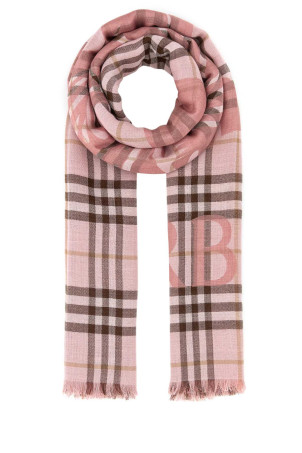 Embroidered wool blend scarf BURBERRY (8124935)