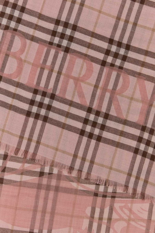 Embroidered wool blend scarf BURBERRY (8124935)