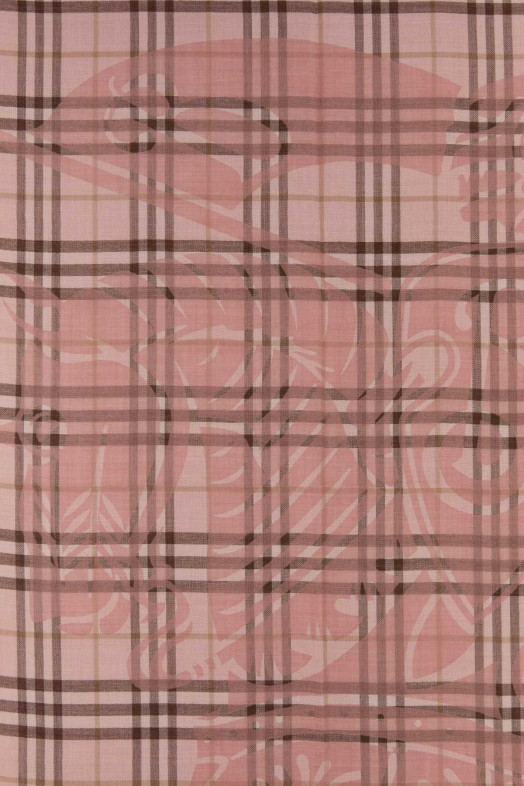 Embroidered wool blend scarf BURBERRY (8124935)