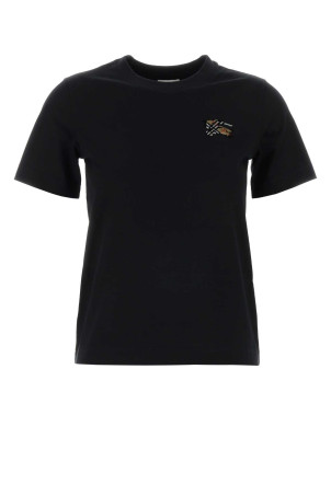 Black cotton t-shirt Black BURBERRY (8130012)