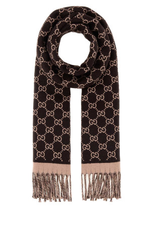 Embroidered wool scarf GUCCI (8355343G200)