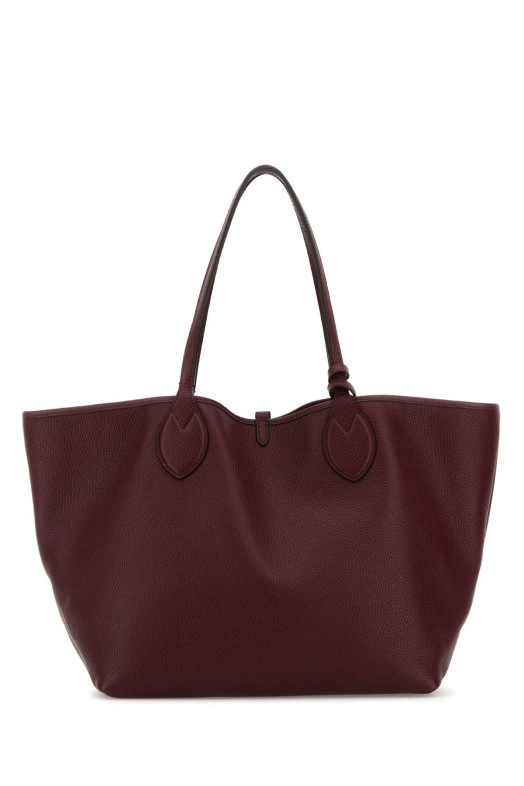 Двусторонняя кожаная сумка для покупок GUCCI бордового цвета (839112AAFEQ)